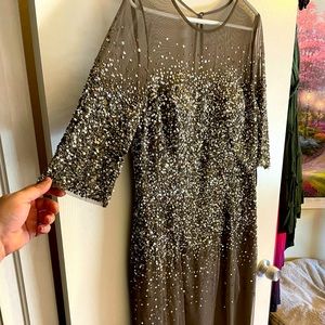 Adrianna Papell sequin dress